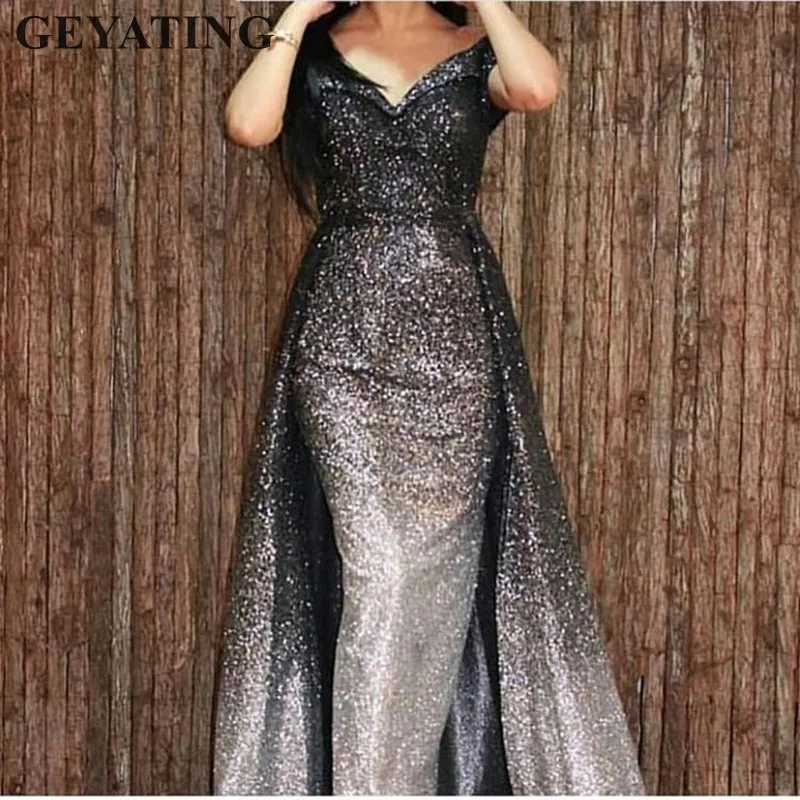 black silver party dress