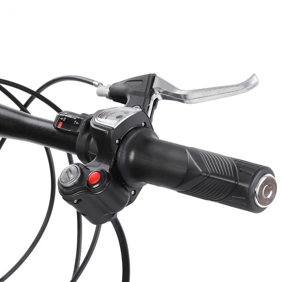 1Pair E-bike 36V/48V Twist Throttle Grips LED Battery Level Display and Power Lock for 22.5mm Electric Bike Scooter Handlebar