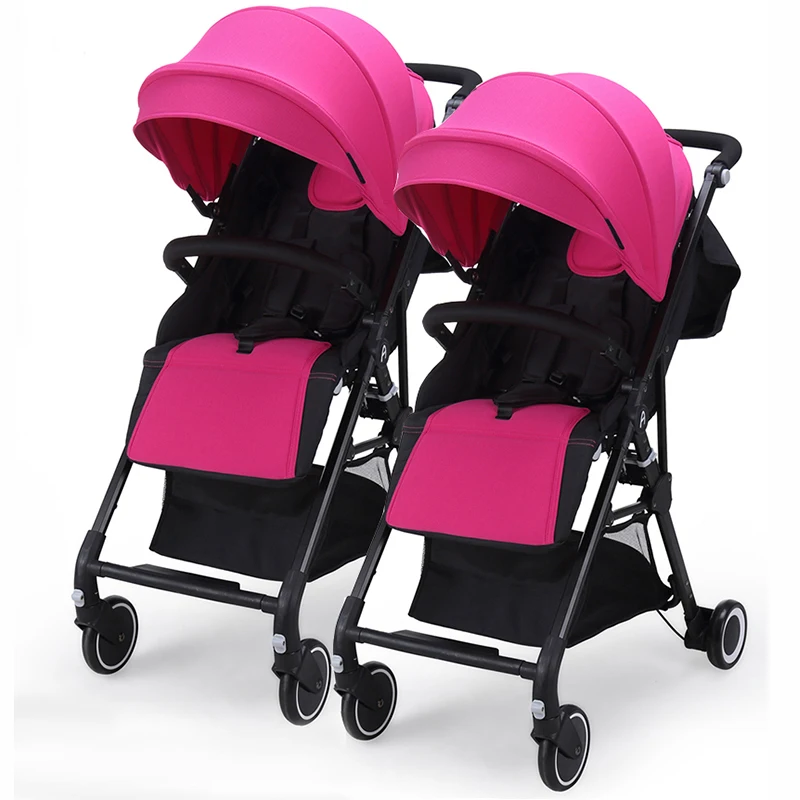 

AngelGuard High Landscape Twins Baby Stroller Can Split Ultra Light Umbrella Can Be Two-Color Twins Baby Stroller