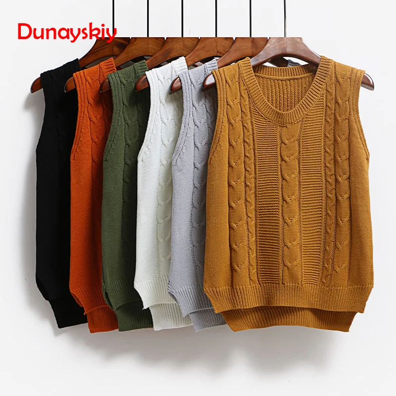 

Vest New Spring Women Vest Pretty Sleeveless O-Neck Rabbit Hair Knitted Vest Women Plus Size Veste Femme