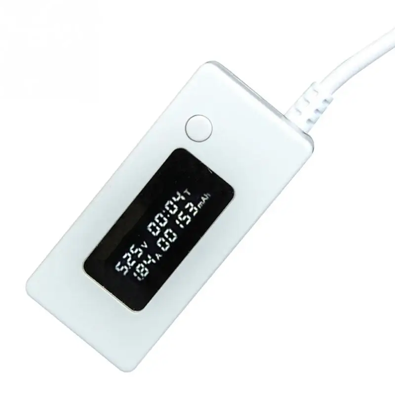 0-19999 мАч Диапазон емкости USB Белый точный индикатор зарядного устройства тест скорости напряжение/ток тест er KCX-017 мини измерительные инструменты
