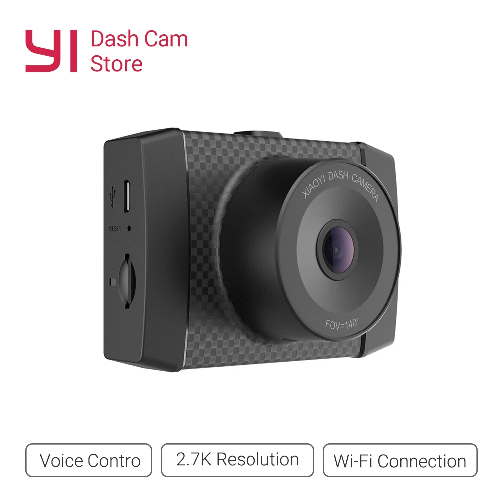 YI Ultra Dash Camera With 16G SD Card Resolution Car DVR Cam Dual Core