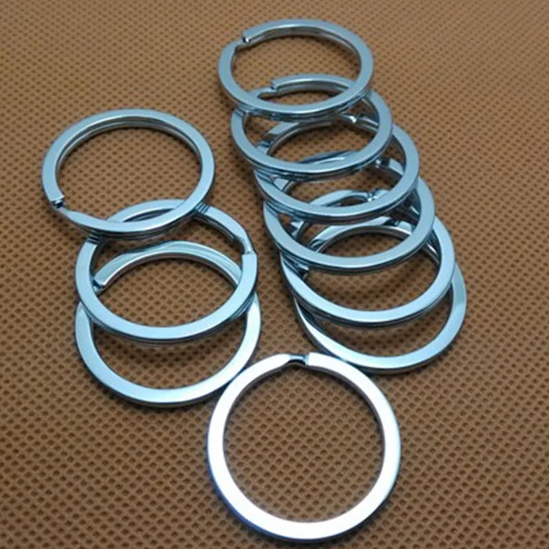 

Sale Lot 10 Pcs 32mm Unisex Metal Key Holder Split Rings Keyfob Accessories Keyring Keychain Free Shipping