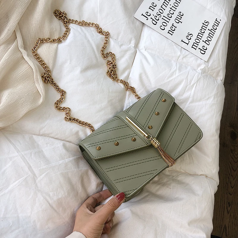сумка женская через плечо жесткая форма Crossbody кожа зеленые сумки маленький