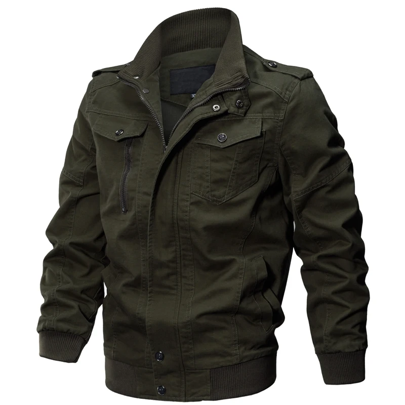 Новинка весны/осень Для мужчин повседневная куртка Мужская мода промывают куртки мужской Epualet тактический военный пальто