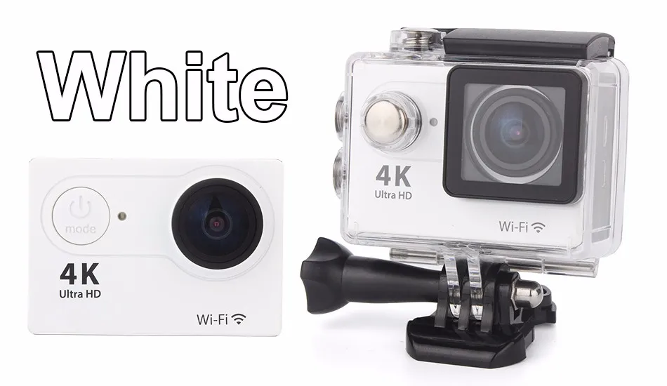 Ультра HD WIFI 4 K 1080 P экшн мини камера водонепроницаемая Спортивная камера шлем Go Pro Стиль для Xiao Mi Yi водостойкая видеокамера - Цвет: White