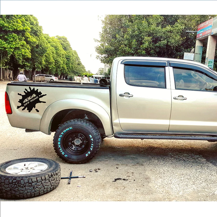 

customize car decals 2PC rear trunk personal cell 4x4 off road protect scratch modified graphic vinyls car accessories decals