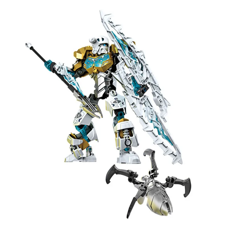 

BIONICLE MASK OF LIGHT XSZ 708-2 CHILDREN'S MASTER OF ICE BIONICLE BUILDING BLOCKS COMPATIBLE 70788 TOY