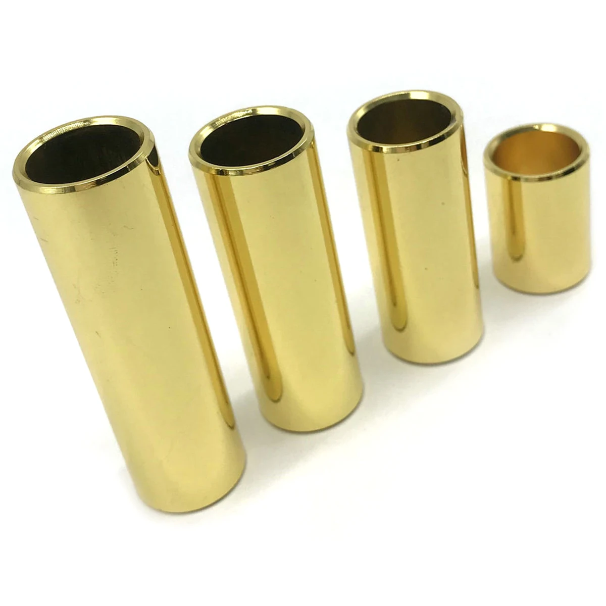 FLGT Electric Guitar Slide Bar,4pcs One Set Golden copper Bass Lap