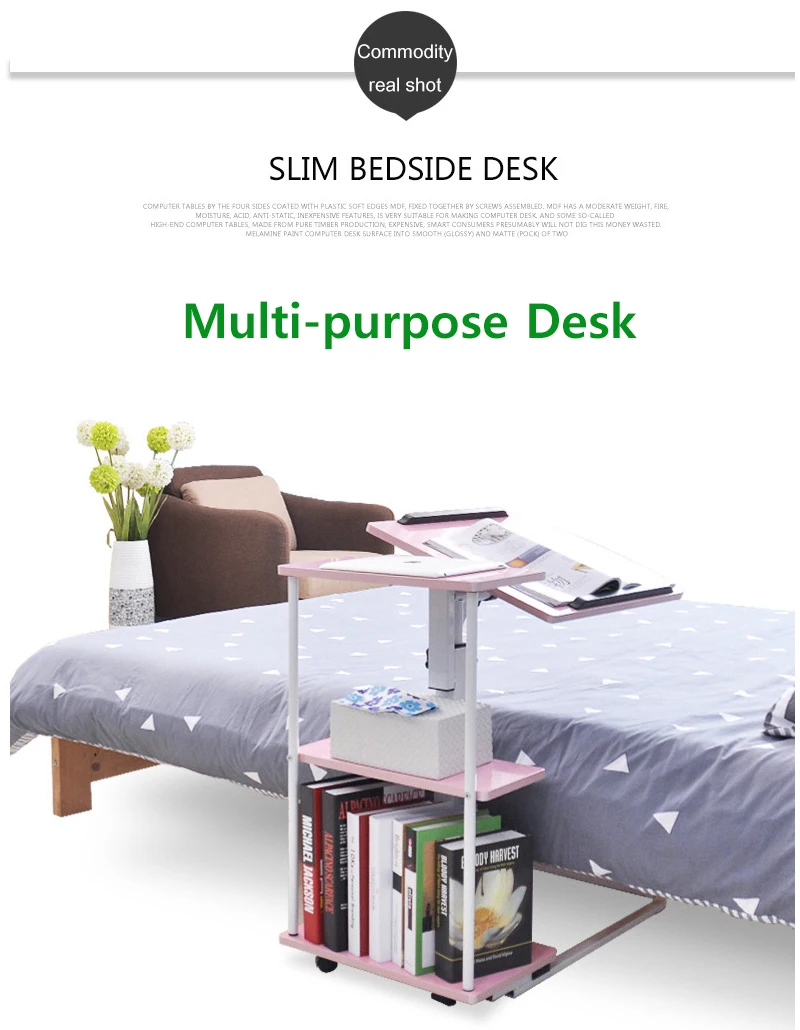 Многофункциональный стол для ноутбука, раскладной столик, прикроватный столик для гостиной, диван, прикроватный столик, мебель для дома