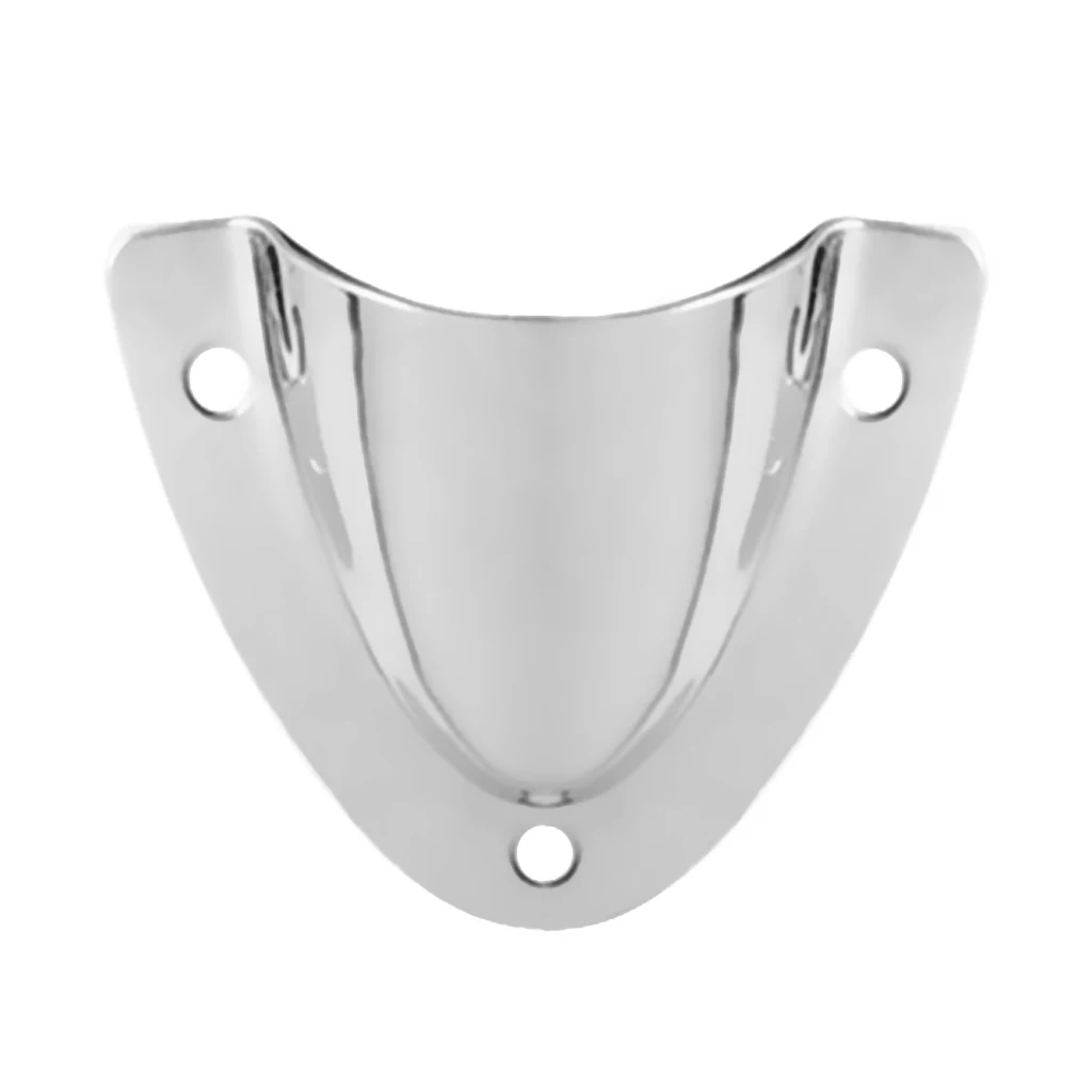 2pcs High Polished 316 Stainless Steel Clamshell Vent / Wire Cover Clam Shell Vent for Boat UV and Weather Resistant