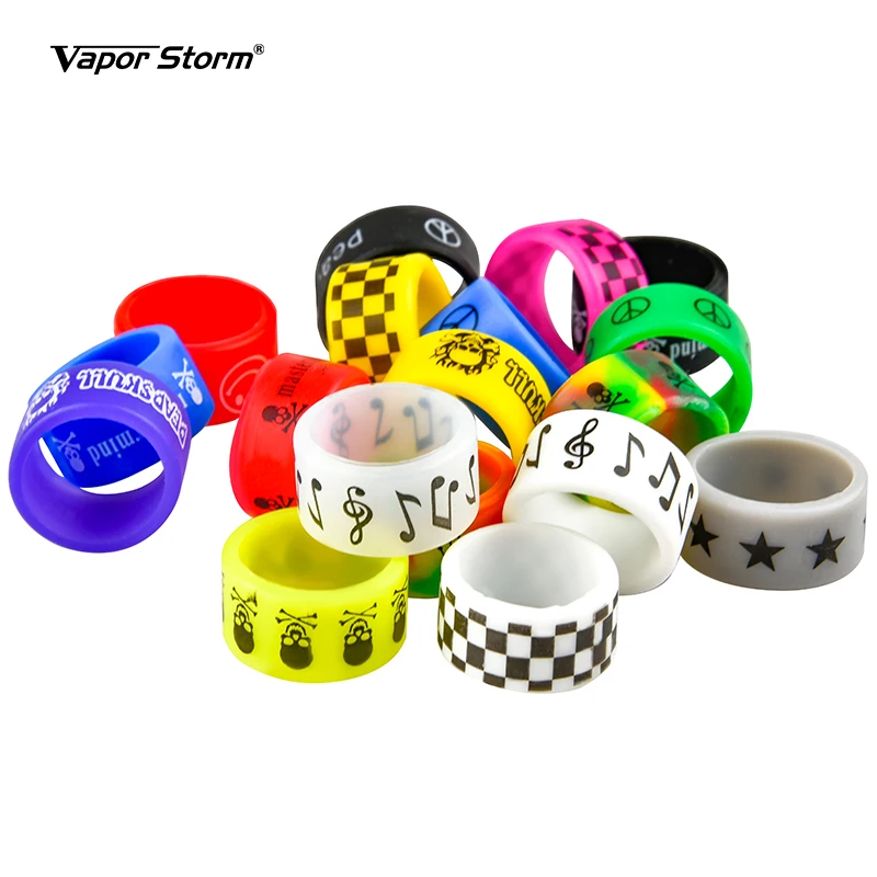 

5-10pcs/lot Non-Skid MOD Silicone Ring Rubber Vape Band Ring Silicon Vape Ring For Mechanical Mods 22mm DIY Cover Vape Band