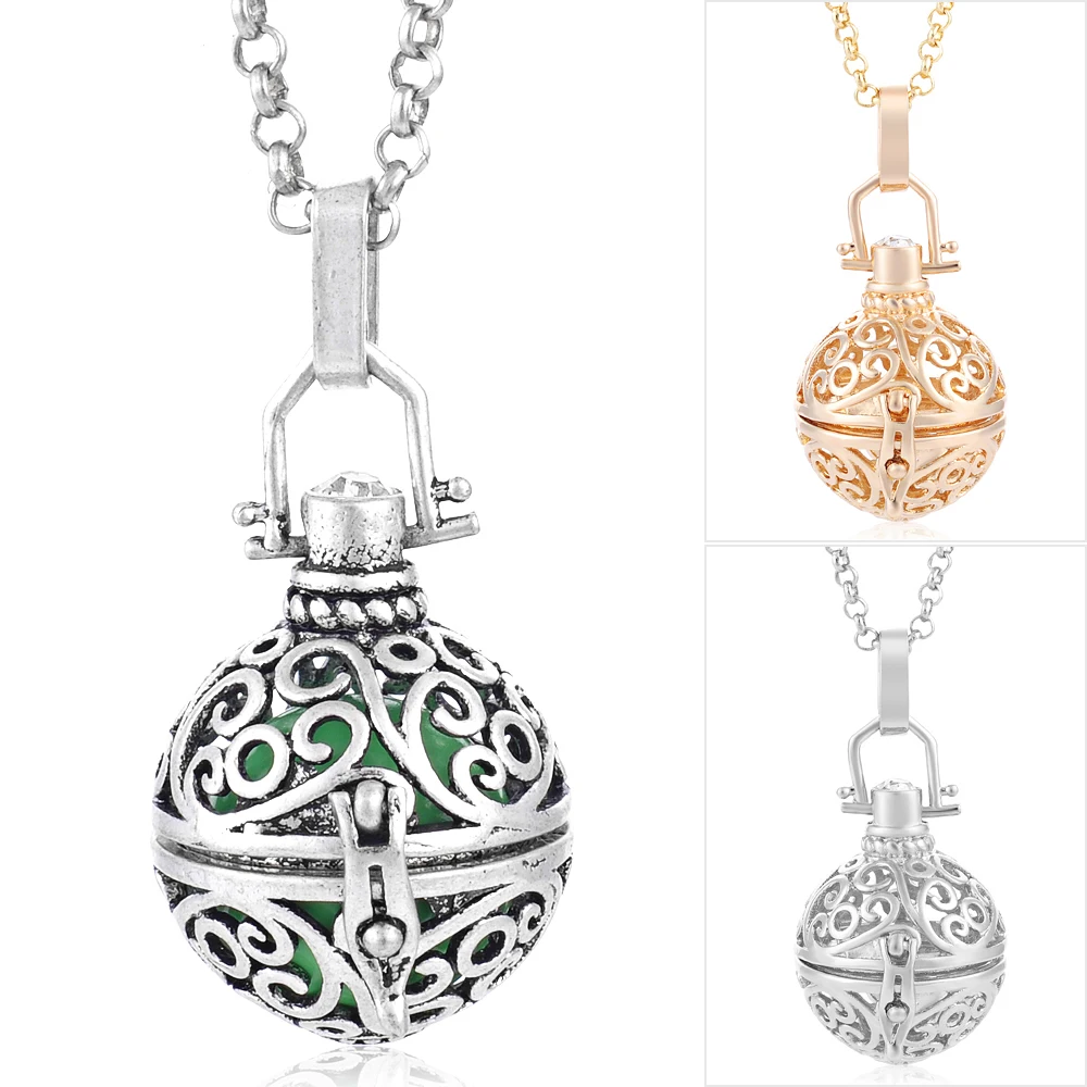 Vocheng Baby Chime Ball плавающий медальон бола ожерелье ангел АОН мама Детская Подвеска