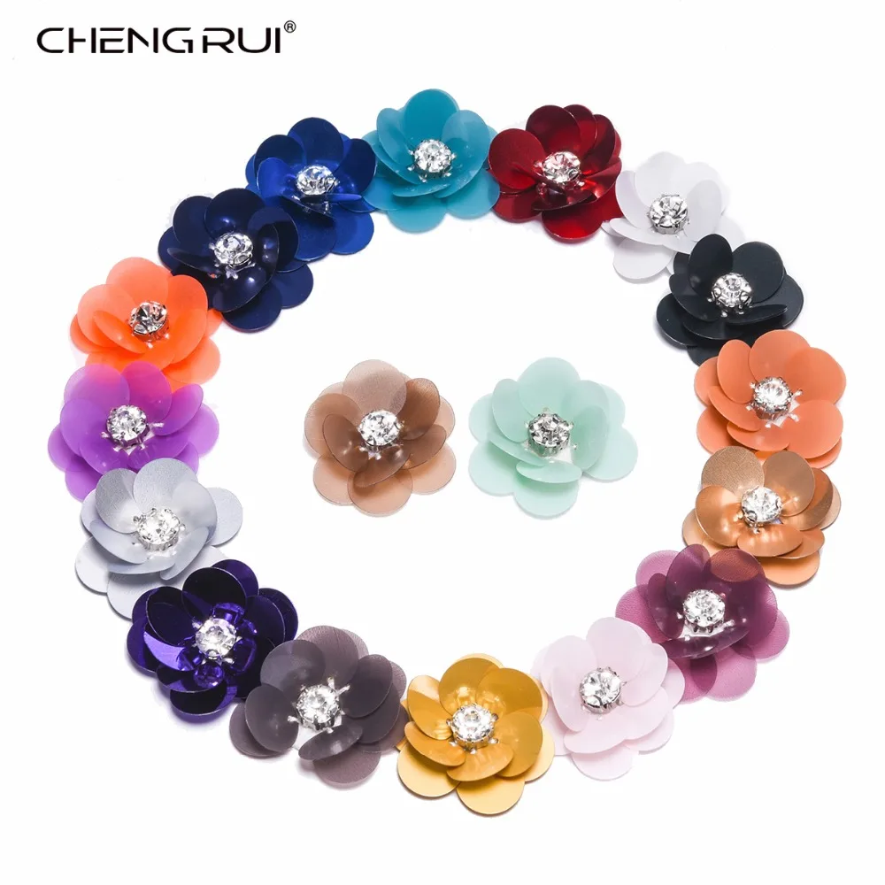 

CHENGRUI F62 33mm,patches,patches for clothes,sequin patches,diy craft supplies,glitter crafts,colored sequins,4pcs/bag