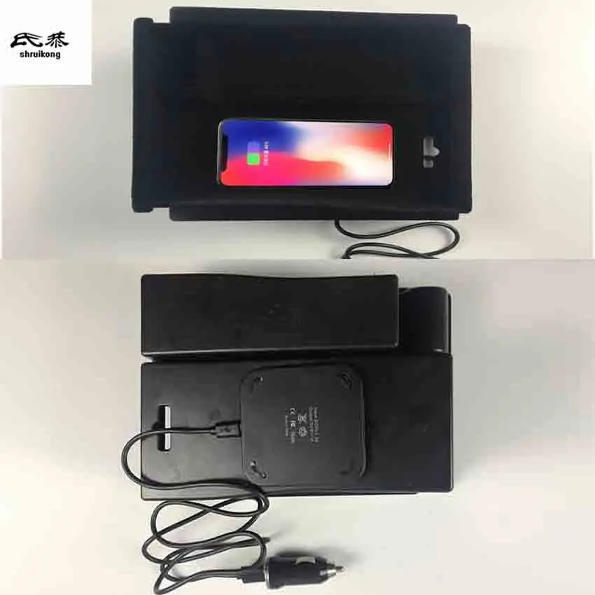 

1lot Mobile phone wireless charging Central Armrest storage box for 2015-2018 Hyundai TUCSON