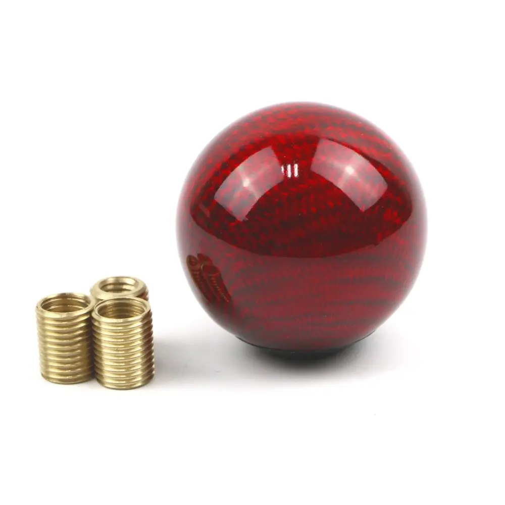 Car Gear Shift Knob Ball Shape Universal Manual Lever Stick Shifter Adapters Red Car Gear Shift Knob Ball Shape Universal Manual Lever Stick Shifter Adapters Red