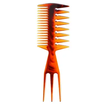 

Men Women Double-Sided Teeth Hair Comb Fish Bone Shaped Hairbrush Salon Barber Dying Styling Home Use DIY Hairdressing Tools