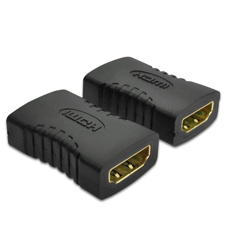 Черные туфли высокого качества HDMI Женский к HDMI гнездовой соединитель Extender кабель HDMI удлинитель-адаптер с конвертером 1080 P