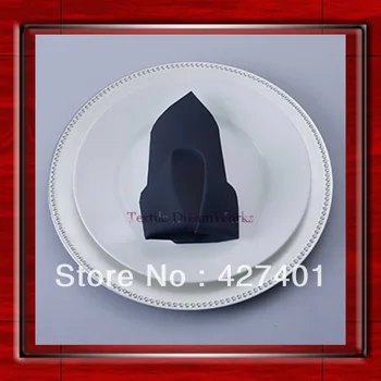 

High Quality 50x50cm Navy Blue Polyester Plain Napkin / Table Napkin / Hotel Napkin / Dinner Napkin (Factory Direct Sale)