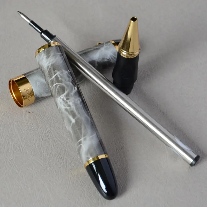 JINHAO X450 серый мрамор и золотой РОЛИК ручка Фиолетовый Синий Розовый Красный коралл белый зеленый черный 21 цветов для выбора JINHAO 450