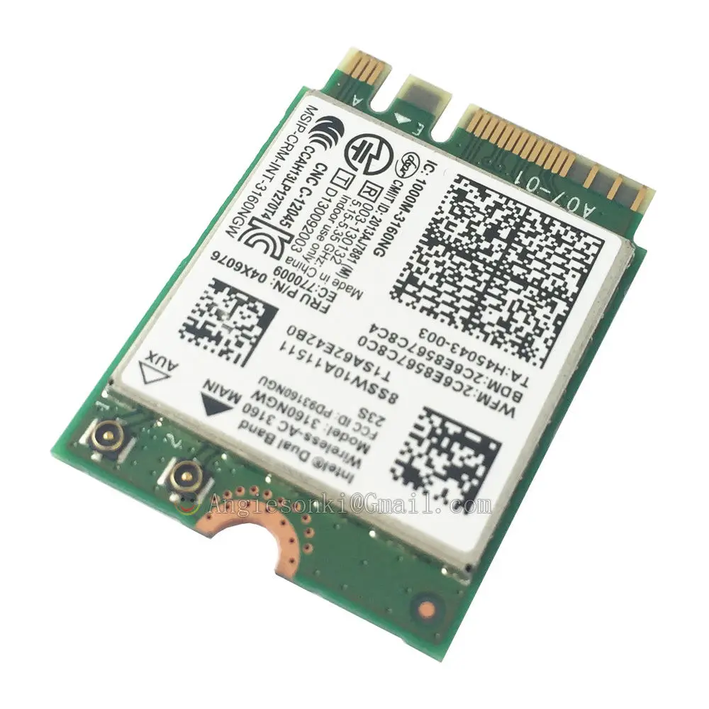 Двухдиапазонная Беспроводная-AC 3160NGW Bluetooth 4,0 NGFF Wifi WLAN карта для hp 784644-005 Pavilion x360 1" s060sa x360 13 Intel 3160AC