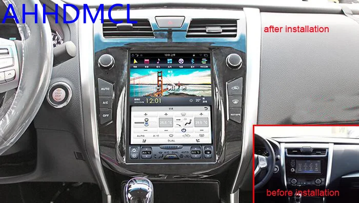 Excellent Car PC PAD Tesla Style Multimedia Player Android 7.1 GPS For Nissan Teana Auto A/C Edition 2013 2014 2015 2016 2017 2018 3