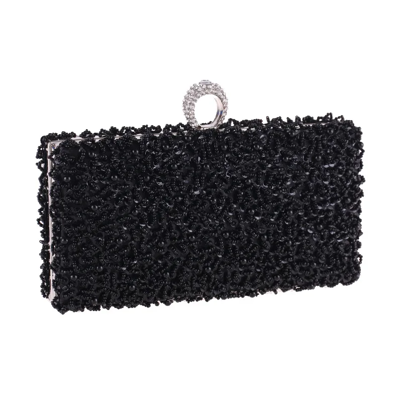 Женские сумки-клатчи с бусинами, вечерние женские вышитые бисером свадебные вечерние сумочки, сумочки-сумочки, клатчи на цепочке, сумки на плечо