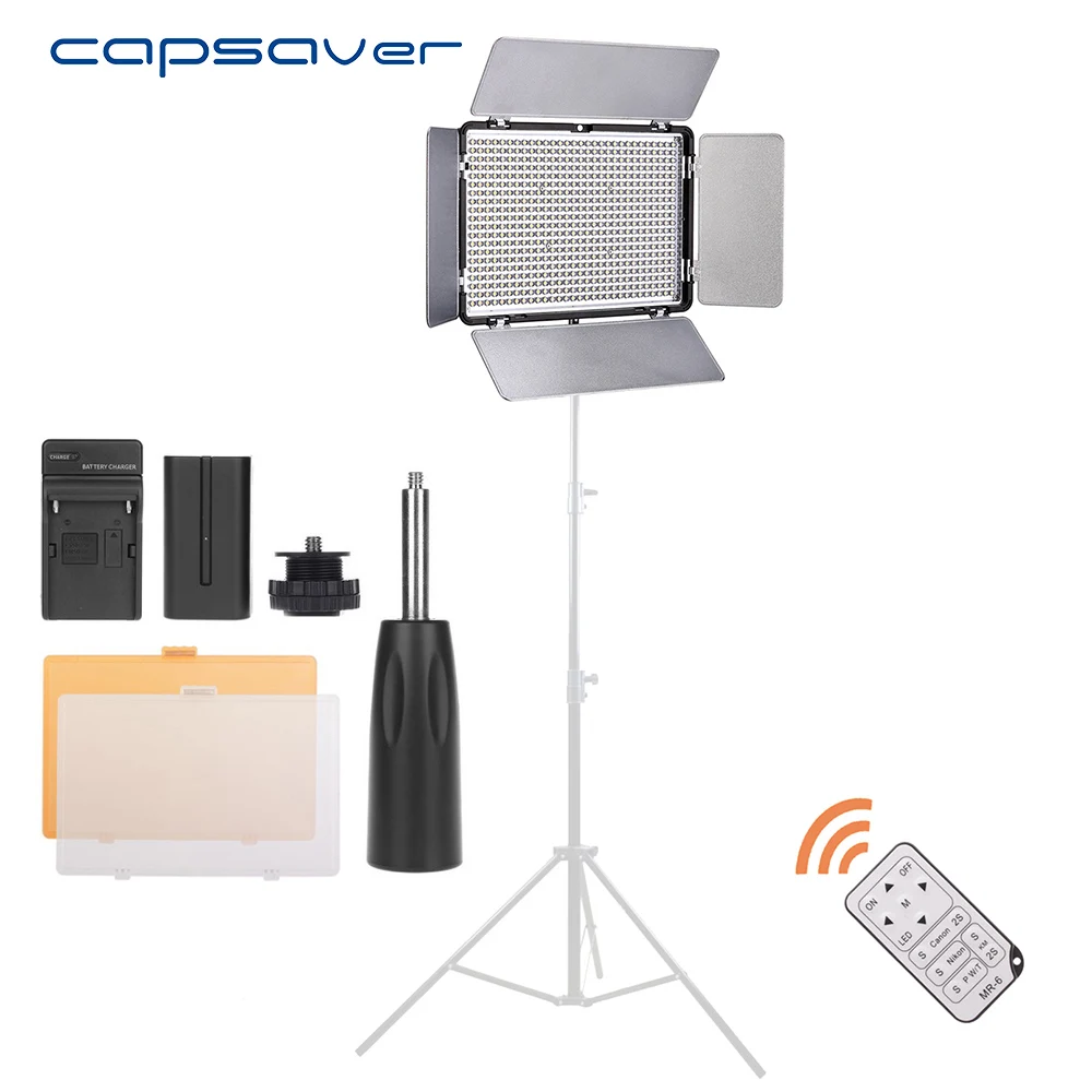 Capsaver TL 600S LED Video Light CRI90 3200K 5500K 600 светодиодный s Studio светильник Panel Lamp for Photo Photography
