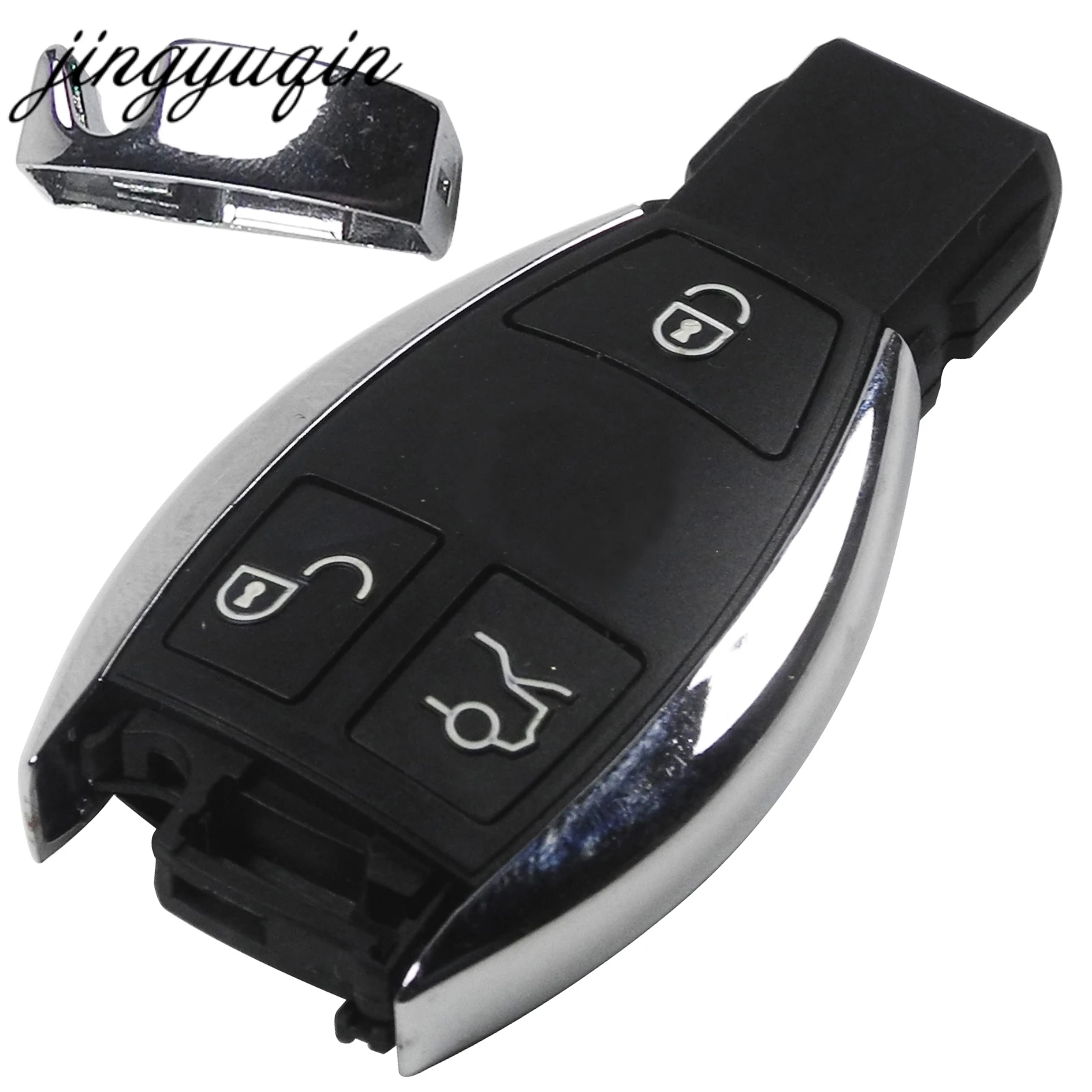 

jingyuqin BGA Style 3 Buttons Smart Remote Car Key Shell Case for Mercedes For Benz E S After 2000