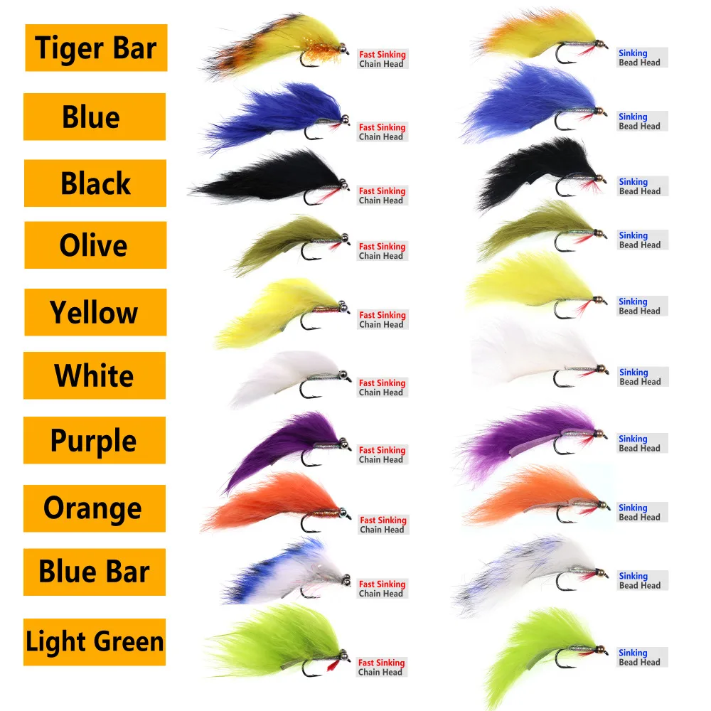 Isca de Pesca de Arco-íris com Voa Isca de Pesca Caixa Streamers Trutas Arco-íris Fly Box 20 Pçs - 4 2 Isca de pesca de arco-íris com voa,