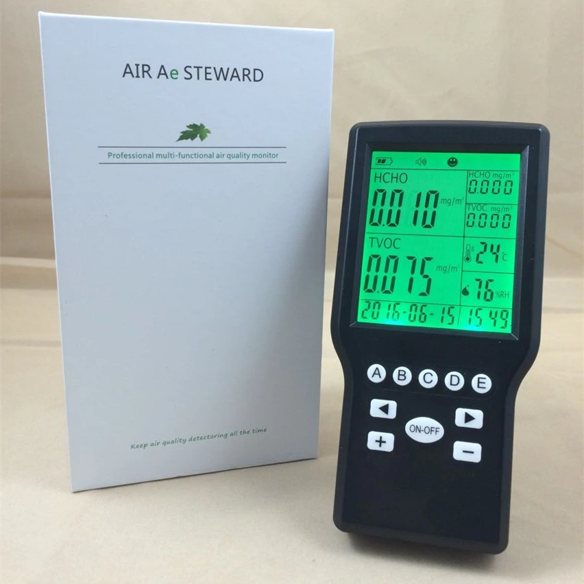 

Digital formaldehyde air particle detector portable air quality monitor