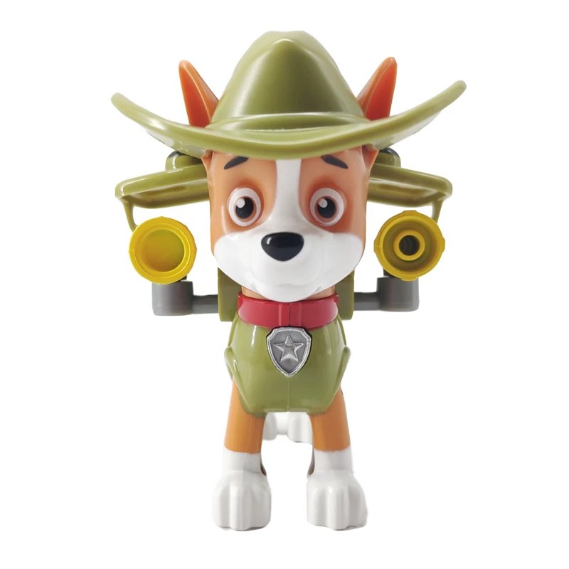 Paw Patrol Jungle Rescue Dog Tracker Pull Back Music Patrol Car Toy PVC Anime Figure Action Model Doll Toys Kids Birthday Gift