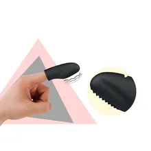 snowshine YLW Black Silicone Finger Banger Massager Vibrator Fingering Toys free shipping