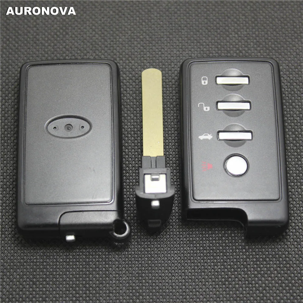 

AURONOVA New Replace Smart Key Shell for Subaru Forester Legacy Outback Impreza 4 Buttons Remote Car Key Case With Uncut Blade