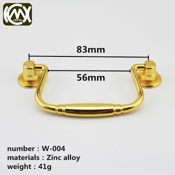

KIMXIN Wooden handle Sell zinc alloy cabinet to handle wooden box handle handle Equipped with screw Package mail W-004
