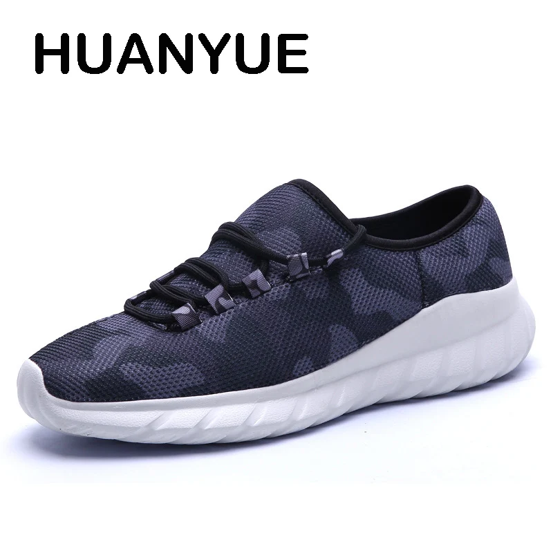 

Men Shoes Mesh Men's Casual Shoes Low Lace-up Men's Flat Shoes Light Outdoor Walking Shoes 2019 Fashion Camouflage Men Sneakers