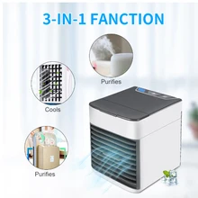 Охлаждающий вентилятор, офисный увлажнитель, USB мини-кондиционер, портативный увлажнитель воздуха, очистка воздуха, три скорости, регулятор 375 мл