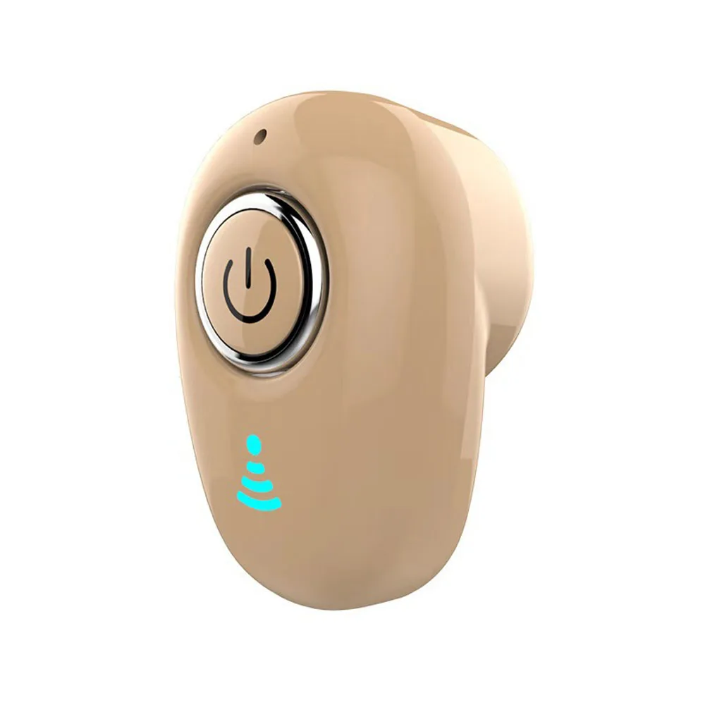 1 шт. Мини Bluetooth наушники беспроводные наушники в уши невидимые наушники гарнитура стерео с микрофоном для телефона - Цвет: gold