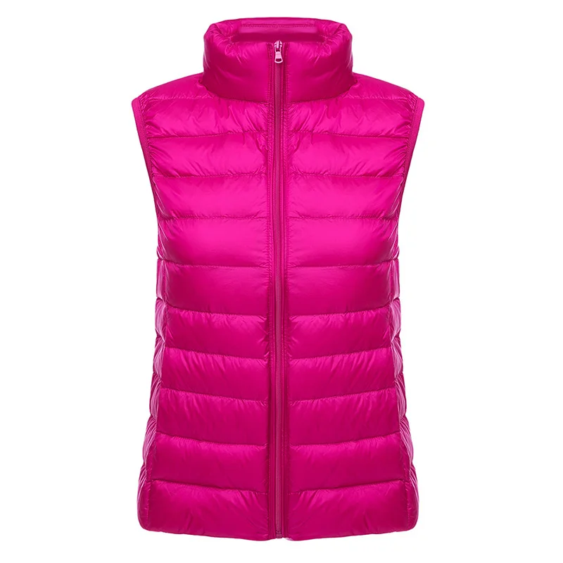 Kostlich New Arrival Autumn Vest Coat Women Ultra Light Sleeveless Jacket Waistcoat Warm Winter Vest Outwear Plus Size Clothing (47)