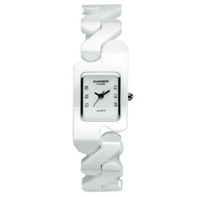 Watches Fashion Women Luxury Brand Lady rectangle Ceramic quartz Watch Women’s Wristwatches waterproof CASIMA # 6703
