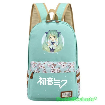 

Music Girl Anime Backpack Hatsune Miku Girls School Bags Laptop Backpacks Cartoon Backpack Students Children Shoulder Rucksack