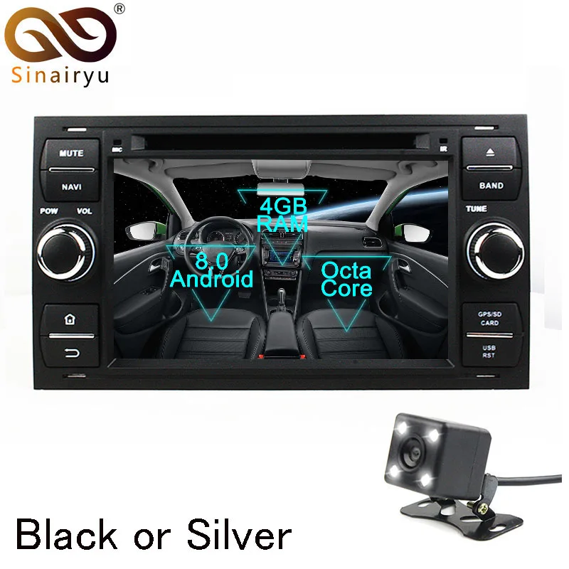 Android 8 0 Octa Core Car DVD Player for Ford Focus Mondeo C MAX Galaxy GPS