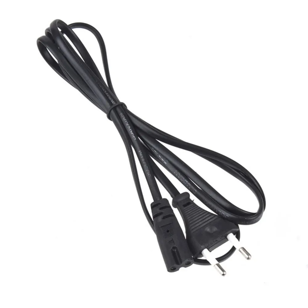 Шт. 1 шт. мощность кабель ЕС 2-зубец ноутбук адаптер переменного тока привести 2 булавки Лидер продаж в наличии привести шнур; кабель питания