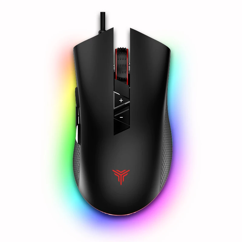 RGB игровая мышь USB Проводная светодиодный мыши с подсветкой 4000 Регулируемая dpi