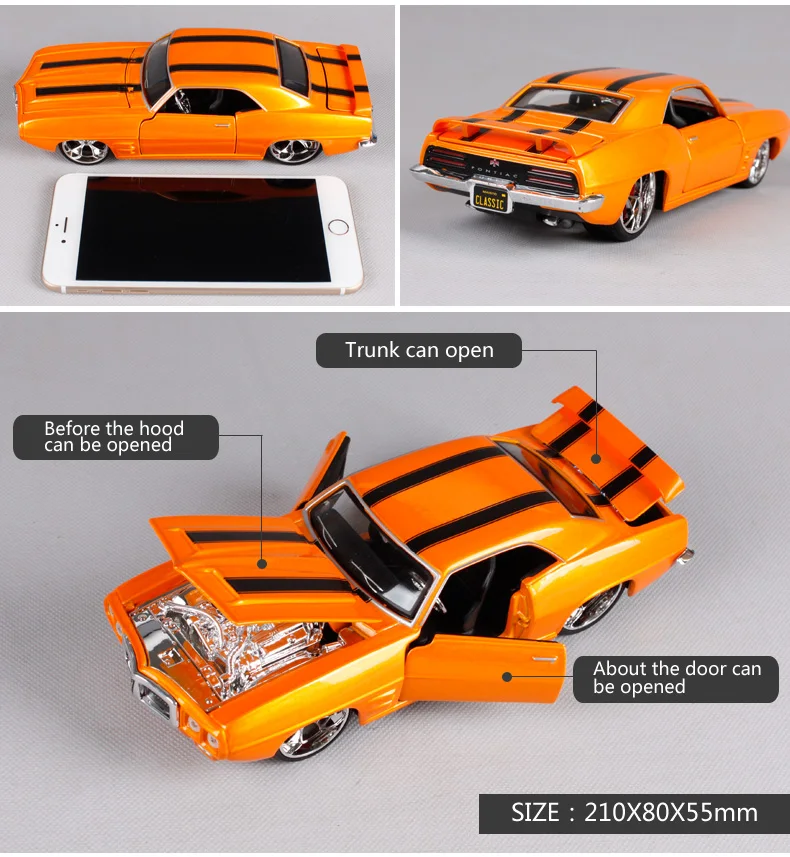 Maisto 1:24 1969 PONTIAC Жар-птица литая под давлением модель автомобиля игрушка Новинка в коробке 31040