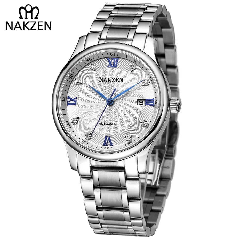 Мужские часы Relojes Hombre деловые классические MIYOTA из нержавеющей стали 8215 мужские