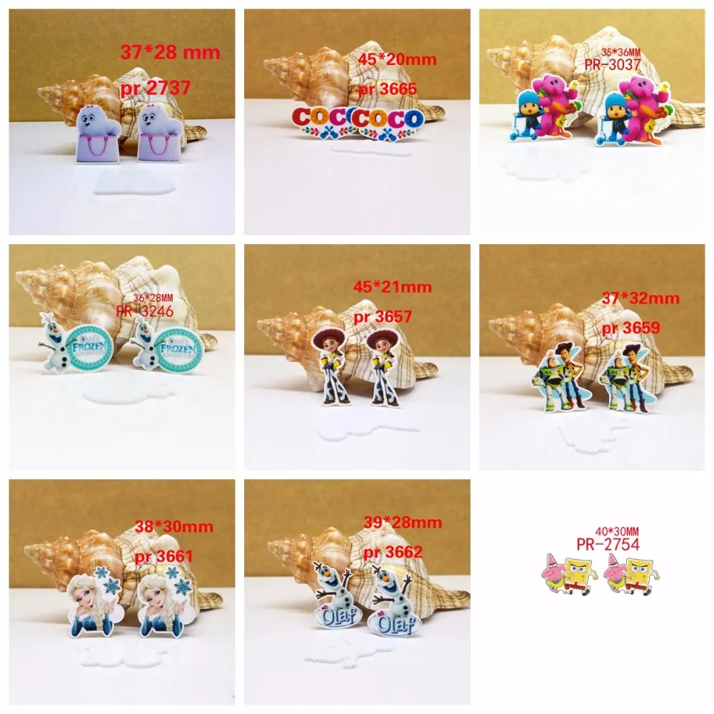 

Free shipping 30 pcs cartoon character planar resin pr 3665
