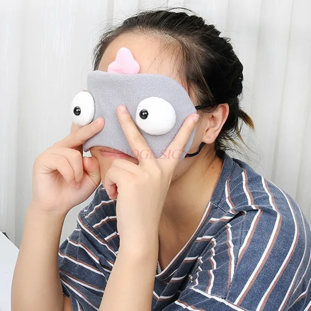 Funny eye mask sleep ice bag shading breathable comfortable breathable
