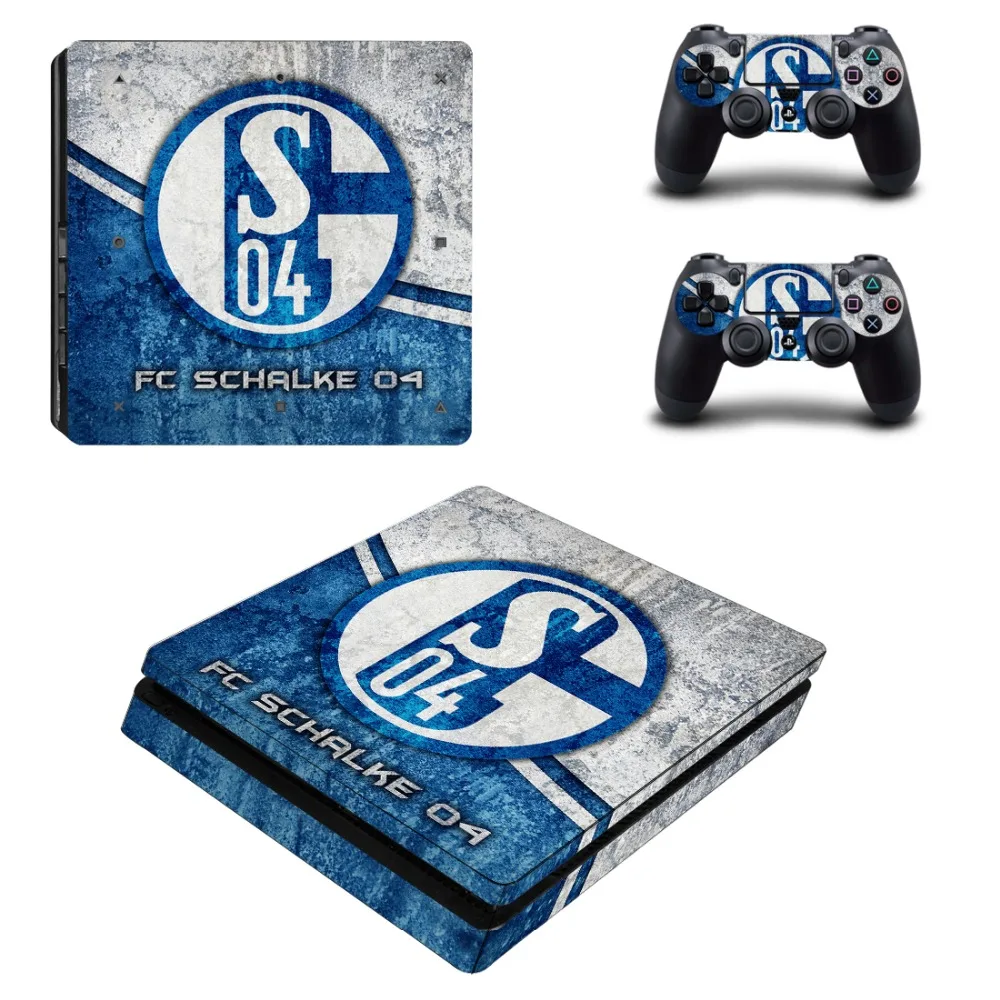 

FC Schalke 04 PS4 Slim Skin Sticker Decal Vinyl for Playstation 4 Console and Controller PS4 Slim Skin Stickers