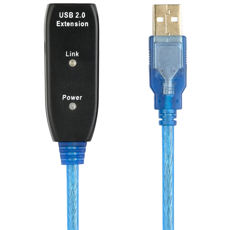 Lballist USB 2,0 Удлинительный кабель папа-мама M/F Активный ретранслятор встроенный Микросхема двойной экранированный 5 м 10 м 15 м